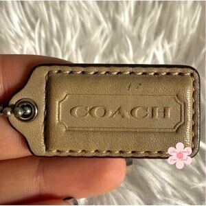 1.5" COACH Fob Bag Charm Hang tag Hangtag